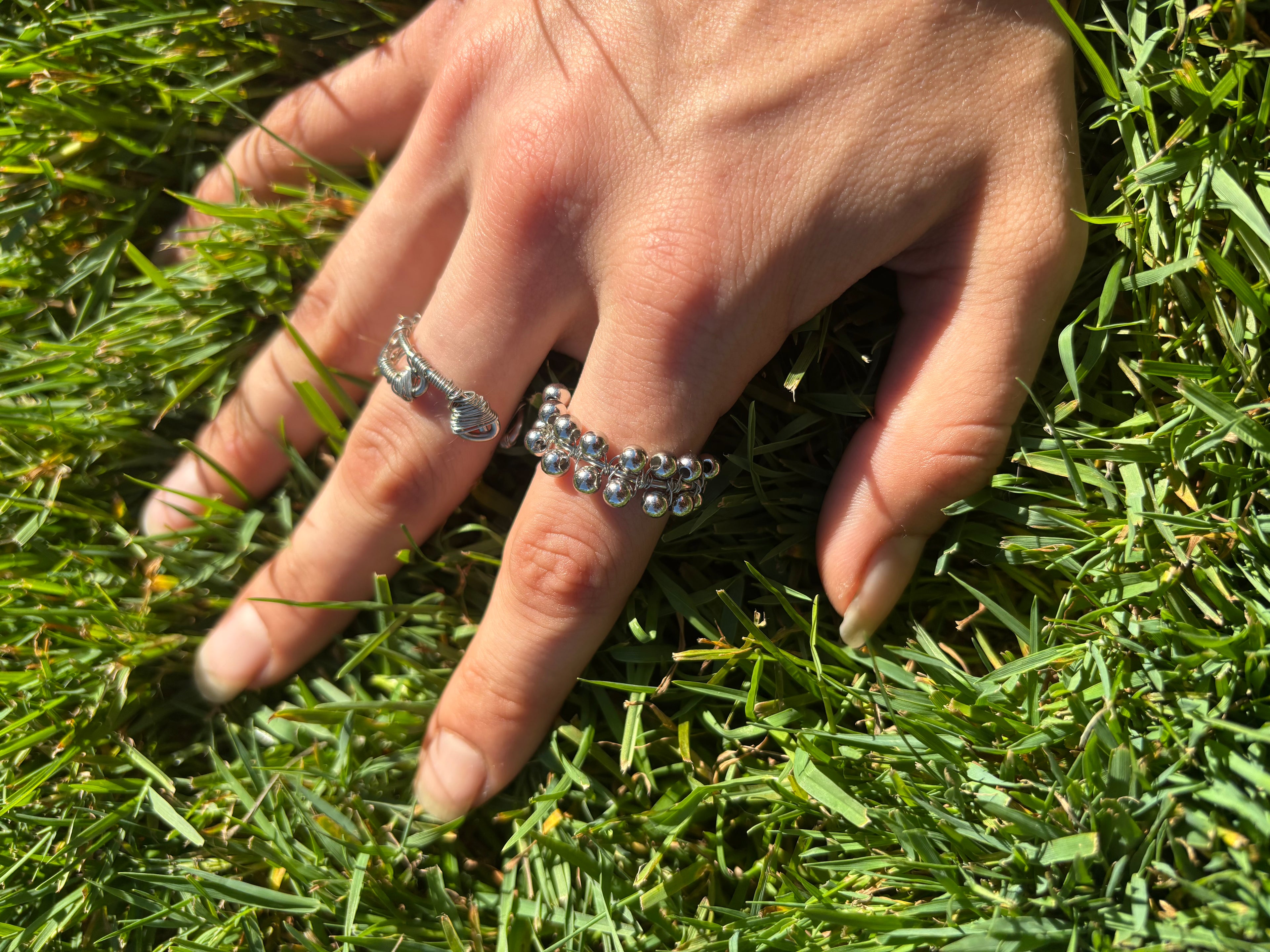Ethereal Beaded Orbit Ring