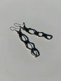 Handmade Triple Hoop Drop Earrings | Elegant Flowing Statement Design