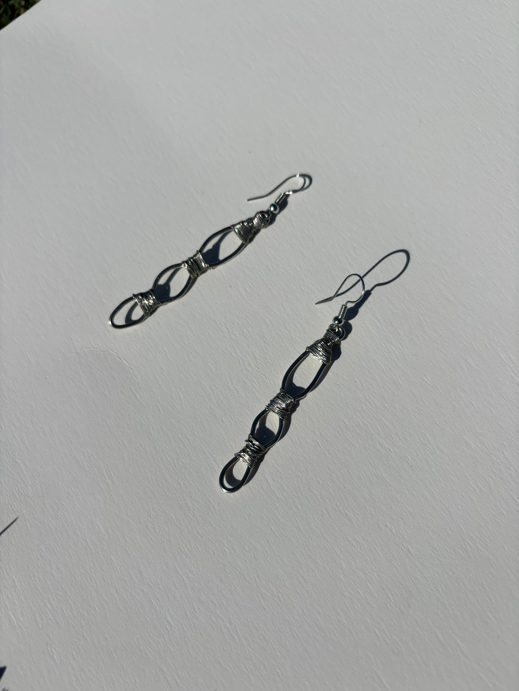 Handmade Triple Hoop Drop Earrings | Elegant Flowing Statement Design