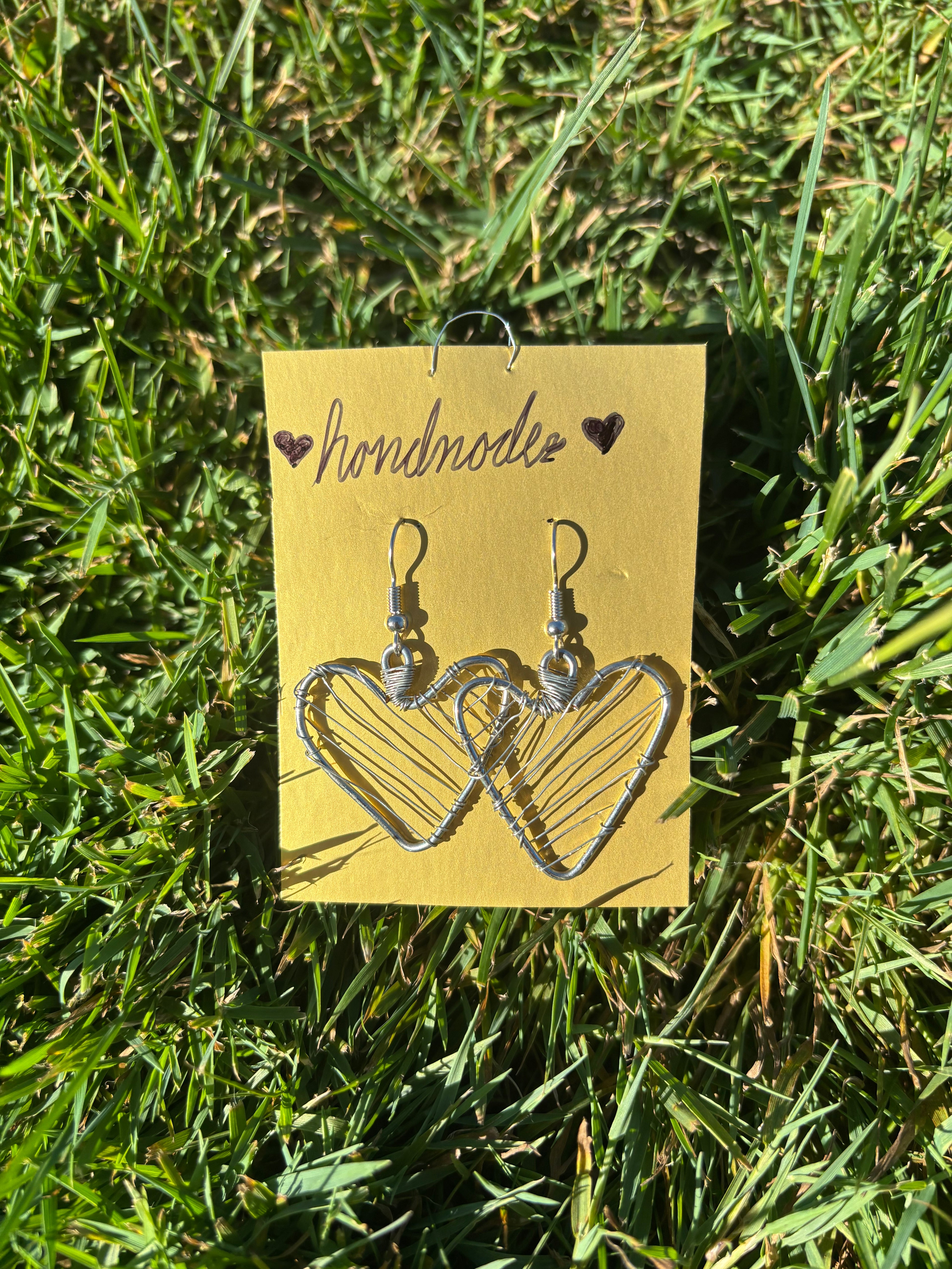 Luna Heart Dangle Earrings