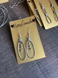 Handmade Silver Space Earrings